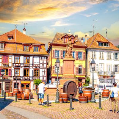 Tour Di Gruppo Ribeauville Alsazia Francia